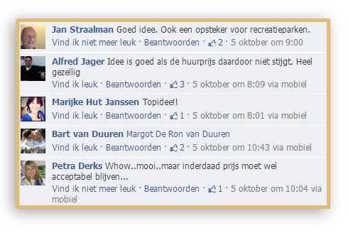reacties facebook/strandhuisjes