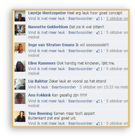 reacties facebook/strandhuisjes